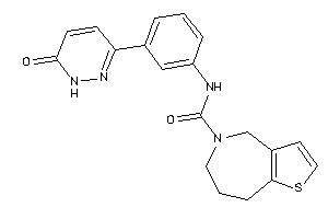 N-[3-(6-keto-1H-pyridazin-3-yl)phenyl]-4,6,7,8-tetrahydrothieno[3,2-c]azepine-5-carboxamide