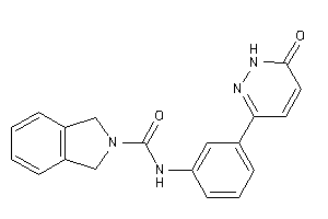 N-[3-(6-keto-1H-pyridazin-3-yl)phenyl]isoindoline-2-carboxamide