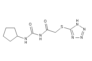 N-(cyclopentylcarbamoyl)-2-(1H-tetrazol-5-ylthio)acetamide