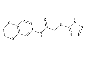 N-(2,3-dihydro-1,4-benzodioxin-6-yl)-2-(1H-tetrazol-5-ylthio)acetamide