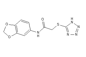 N-(1,3-benzodioxol-5-yl)-2-(1H-tetrazol-5-ylthio)acetamide