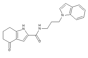 N-(3-indol-1-ylpropyl)-4-keto-1,5,6,7-tetrahydroindole-2-carboxamide