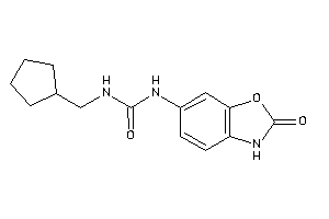 1-(cyclopentylmethyl)-3-(2-keto-3H-1,3-benzoxazol-6-yl)urea