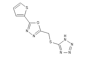 2-[(1H-tetrazol-5-ylthio)methyl]-5-(2-thienyl)-1,3,4-oxadiazole