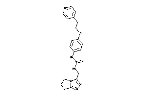 1-(6,7-dihydro-5H-pyrrolo[2,1-c][1,2,4]triazol-3-ylmethyl)-3-[4-[2-(4-pyridyl)ethoxy]phenyl]urea