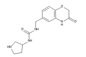 1-[(3-keto-4H-1,4-benzoxazin-6-yl)methyl]-3-pyrrolidin-3-yl-urea