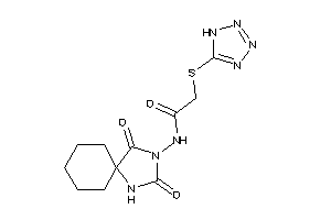 N-(2,4-diketo-1,3-diazaspiro[4.5]decan-3-yl)-2-(1H-tetrazol-5-ylthio)acetamide