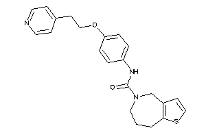 N-[4-[2-(4-pyridyl)ethoxy]phenyl]-4,6,7,8-tetrahydrothieno[3,2-c]azepine-5-carboxamide