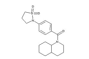 3,4,4a,5,6,7,8,8a-octahydro-2H-quinolin-1-yl-[4-(1,1-diketo-1,2-thiazolidin-2-yl)phenyl]methanone