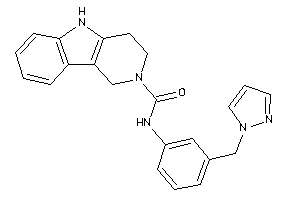 N-[3-(pyrazol-1-ylmethyl)phenyl]-1,3,4,5-tetrahydropyrido[4,3-b]indole-2-carboxamide