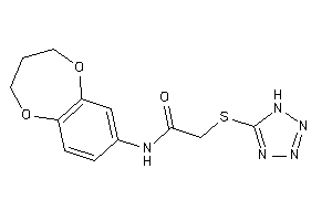 N-(3,4-dihydro-2H-1,5-benzodioxepin-7-yl)-2-(1H-tetrazol-5-ylthio)acetamide