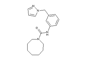 N-[3-(pyrazol-1-ylmethyl)phenyl]azocane-1-carboxamide