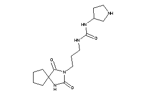 1-[3-(2,4-diketo-1,3-diazaspiro[4.4]nonan-3-yl)propyl]-3-pyrrolidin-3-yl-urea