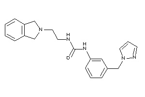 1-(2-isoindolin-2-ylethyl)-3-[3-(pyrazol-1-ylmethyl)phenyl]urea