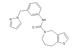 N-[3-(pyrazol-1-ylmethyl)phenyl]-4,6,7,8-tetrahydrothieno[3,2-c]azepine-5-carboxamide