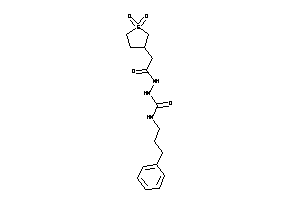 1-[[2-(1,1-diketothiolan-3-yl)acetyl]amino]-3-(3-phenylpropyl)urea