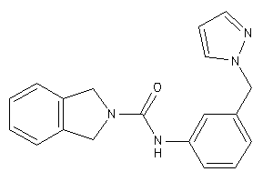 N-[3-(pyrazol-1-ylmethyl)phenyl]isoindoline-2-carboxamide