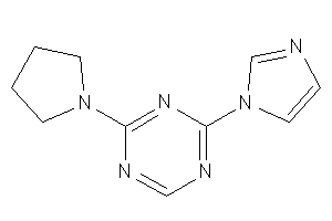 2-imidazol-1-yl-4-pyrrolidino-s-triazine