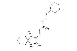 3-(2,4-diketo-1,3-diazaspiro[4.5]decan-3-yl)-N-(2-piperidinoethyl)propionamide