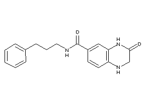 3-keto-N-(3-phenylpropyl)-2,4-dihydro-1H-quinoxaline-6-carboxamide