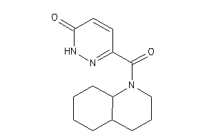 3-(3,4,4a,5,6,7,8,8a-octahydro-2H-quinoline-1-carbonyl)-1H-pyridazin-6-one