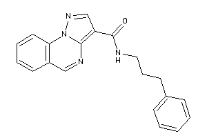 Image of N-(3-phenylpropyl)pyrazolo[1,5-a]quinazoline-3-carboxamide