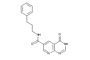 4-keto-N-(3-phenylpropyl)-3H-pyrido[2,3-d]pyrimidine-6-carboxamide