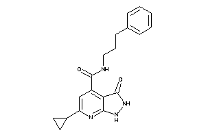 6-cyclopropyl-3-keto-N-(3-phenylpropyl)-1,2-dihydropyrazolo[3,4-b]pyridine-4-carboxamide