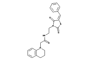 N-[2-(5-benzal-2,4-diketo-thiazolidin-3-yl)ethyl]-2-(3,4-dihydro-2H-quinolin-1-yl)acetamide