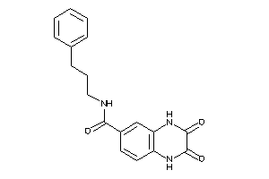 Image of 2,3-diketo-N-(3-phenylpropyl)-1,4-dihydroquinoxaline-6-carboxamide