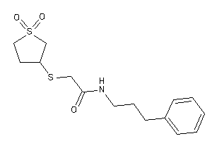 2-[(1,1-diketothiolan-3-yl)thio]-N-(3-phenylpropyl)acetamide