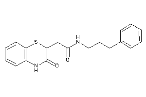 2-(3-keto-4H-1,4-benzothiazin-2-yl)-N-(3-phenylpropyl)acetamide