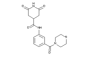 2,6-diketo-N-[3-(thiomorpholine-4-carbonyl)phenyl]isonipecotamide