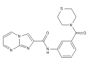 N-[3-(thiomorpholine-4-carbonyl)phenyl]imidazo[1,2-a]pyrimidine-2-carboxamide