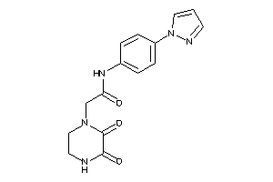 2-(2,3-diketopiperazino)-N-(4-pyrazol-1-ylphenyl)acetamide