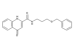 N-(3-benzoxypropyl)-4-keto-1H-quinoline-2-carboxamide