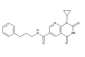 1-cyclopropyl-2,4-diketo-N-(3-phenylpropyl)pyrido[2,3-d]pyrimidine-6-carboxamide