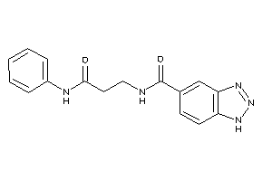 N-(3-anilino-3-keto-propyl)-1H-benzotriazole-5-carboxamide