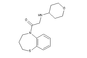 1-(3,4-dihydro-2H-1,5-benzothiazepin-5-yl)-2-(tetrahydropyran-4-ylamino)ethanone