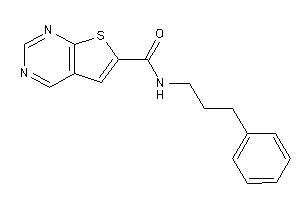 N-(3-phenylpropyl)thieno[2,3-d]pyrimidine-6-carboxamide