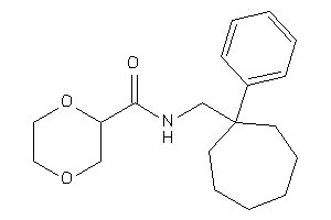 N-[(1-phenylcycloheptyl)methyl]-1,4-dioxane-2-carboxamide