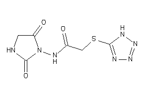 Image of N-(2,5-diketoimidazolidin-1-yl)-2-(1H-tetrazol-5-ylthio)acetamide