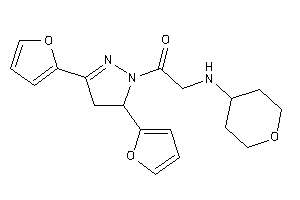 1-[3,5-bis(2-furyl)-2-pyrazolin-1-yl]-2-(tetrahydropyran-4-ylamino)ethanone