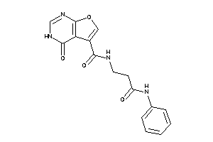 N-(3-anilino-3-keto-propyl)-4-keto-3H-furo[2,3-d]pyrimidine-5-carboxamide