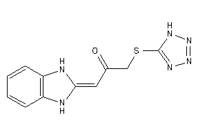 1-(1,3-dihydrobenzimidazol-2-ylidene)-3-(1H-tetrazol-5-ylthio)acetone