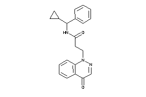 Image of N-[cyclopropyl(phenyl)methyl]-3-(4-ketocinnolin-1-yl)propionamide