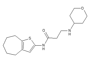 N-(5,6,7,8-tetrahydro-4H-cyclohepta[b]thiophen-2-yl)-3-(tetrahydropyran-4-ylamino)propionamide