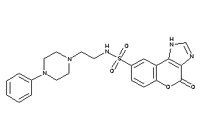 4-keto-N-[2-(4-phenylpiperazino)ethyl]-1H-chromeno[3,4-d]imidazole-8-sulfonamide