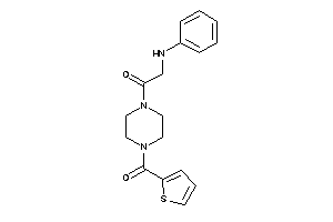 2-anilino-1-[4-(2-thenoyl)piperazino]ethanone