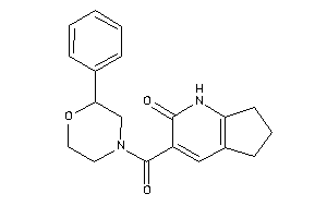 Image of 3-(2-phenylmorpholine-4-carbonyl)-1,5,6,7-tetrahydro-1-pyrindin-2-one